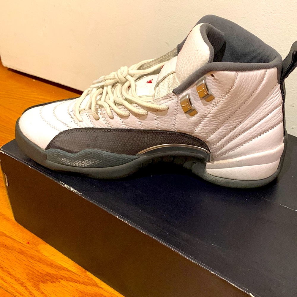 Grey and white Jordan’s